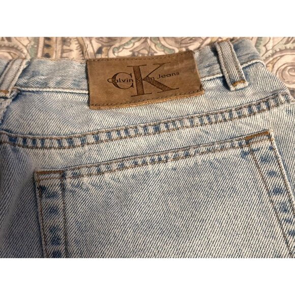 Calvin Klein Womens Light Wash 5-Pocket Enzyme Wash Jeans Size 12 Vtg - Picture 5 of 9